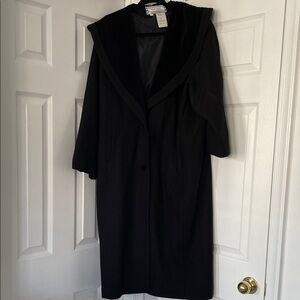 Vintage Black Wool Coat